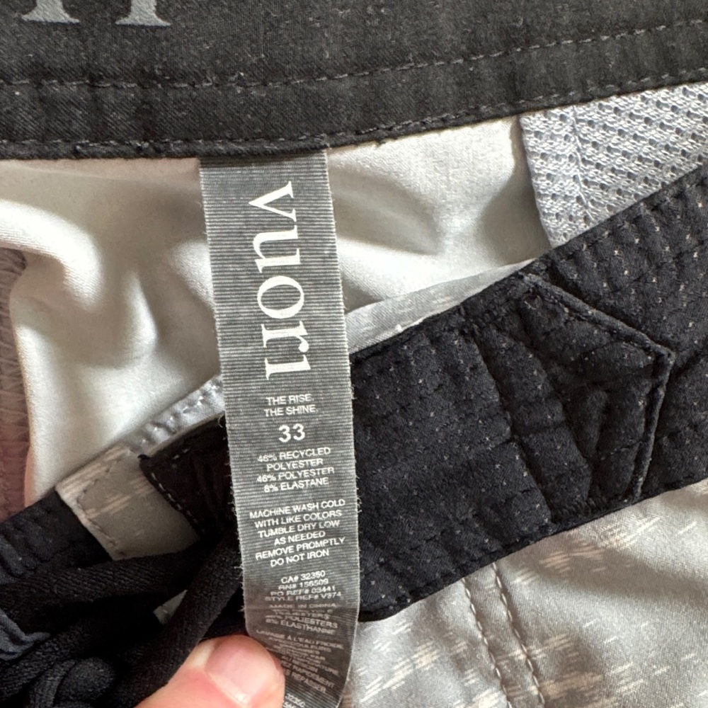 Vuori Light Gray Swim Trunks with Black Accents - Picture 3 of 6